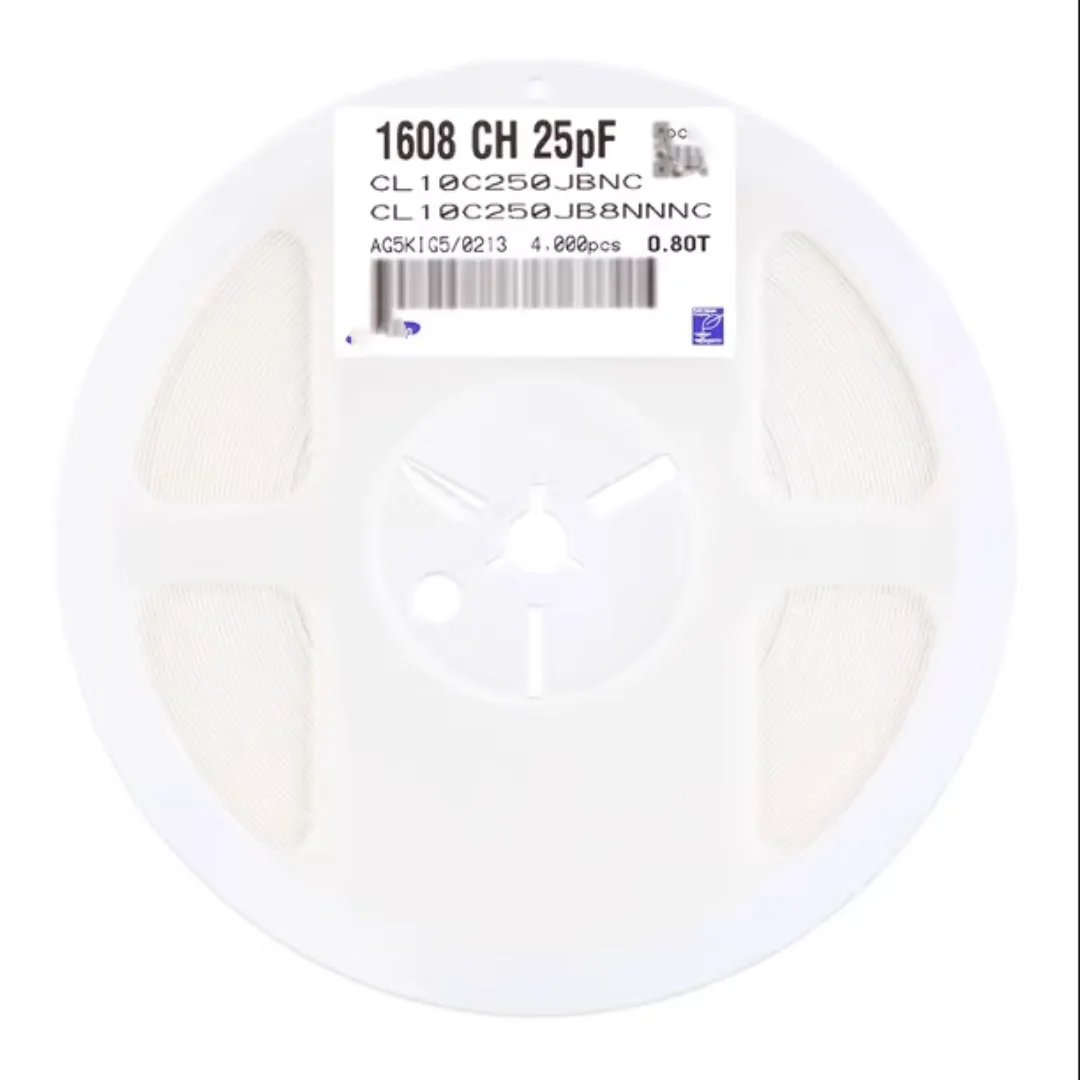 

4000 шт./лот, емкость SMT 0603 25PF 250J 50 В 5% COG CL10C250JB8NNNC