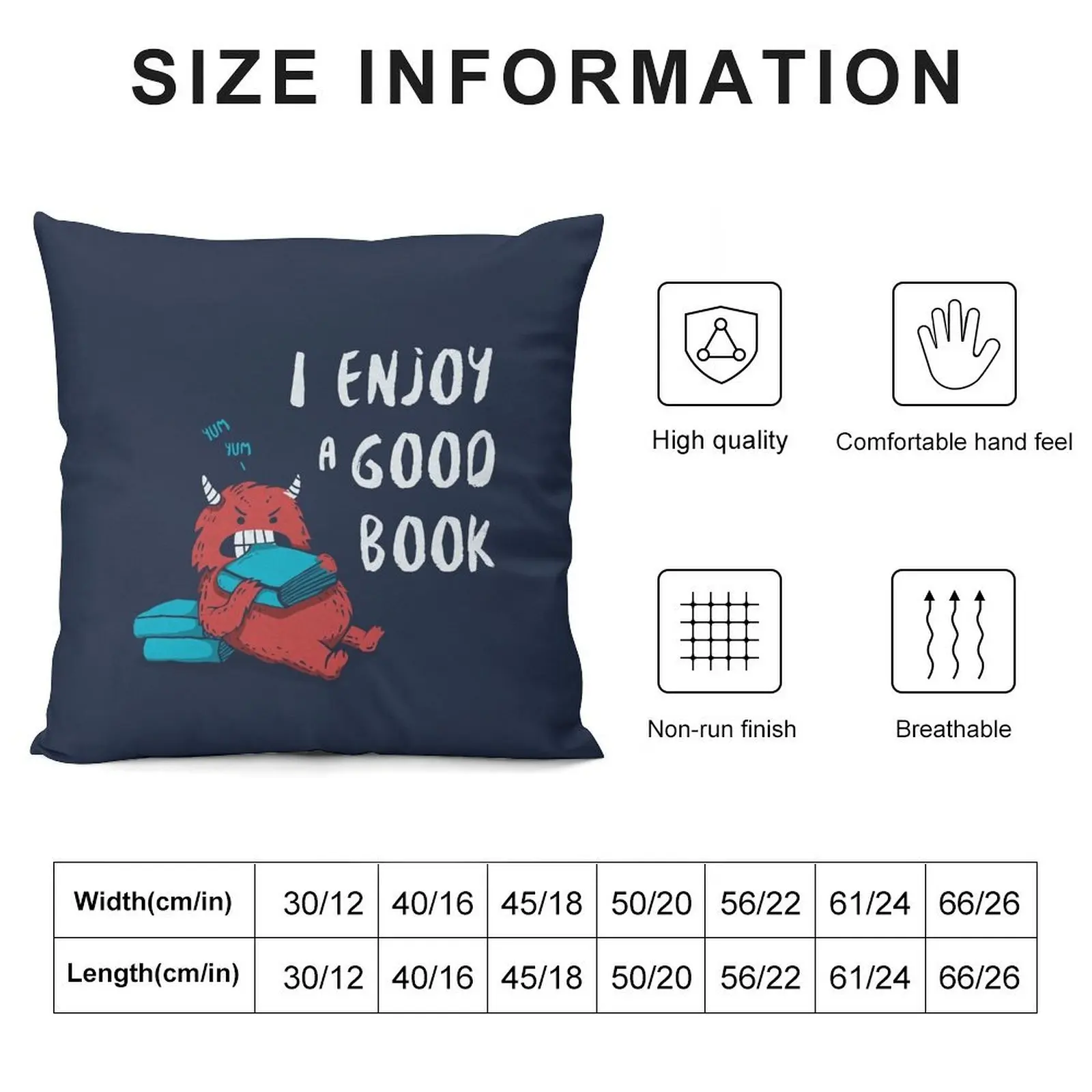 I Enjoy a Good Book Throw Pillow Christmas Pillow Cases Christmas Pillowcase pillow