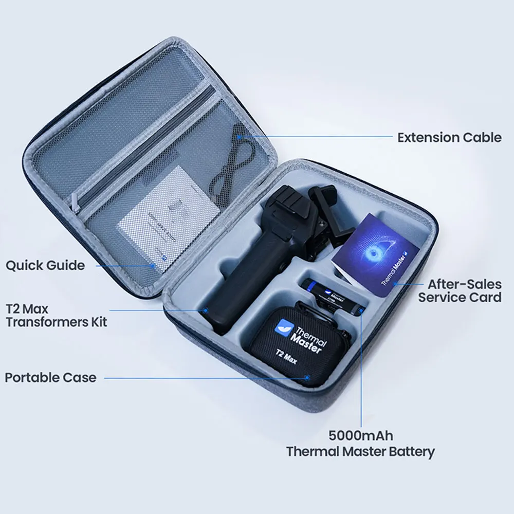 INFIRAY Thermal Master T2 MAX imageur thermique Vision nocturne caméra thermique infrarouge Distance de 1579M pour réparation Inspection Huntin