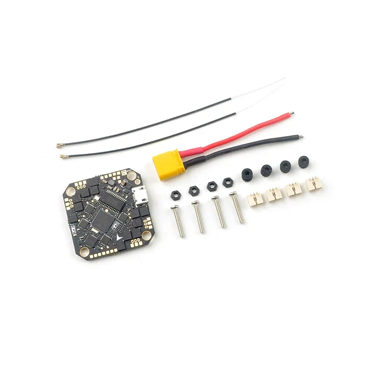 25X25mm HappyModel CrazyF411 AIO PRO F4 FC Built-in 20A ESC OSD FRSKY Diversity Receiver 2-4S for FPV Toothpick Cinewhoop Drones