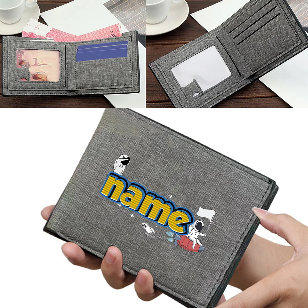 اسم مخصص محفظة بطاقة الهوية بطاقة البنك حقيبة تخزين متعددة الوظائف محفظة عالية الجودة ودائمة منتج مخصص