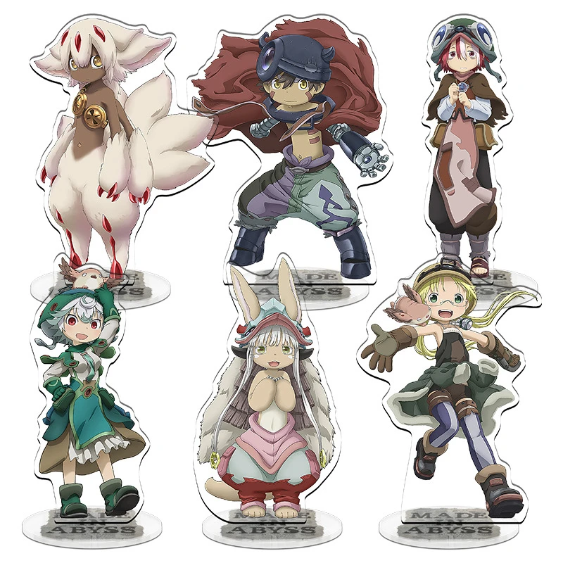 Game Anime Made In Abyss Acrylic Stand Doll Anime Faputa Riko Nanachi Figure Model Plate Toy for Christmas Gifts 15cm