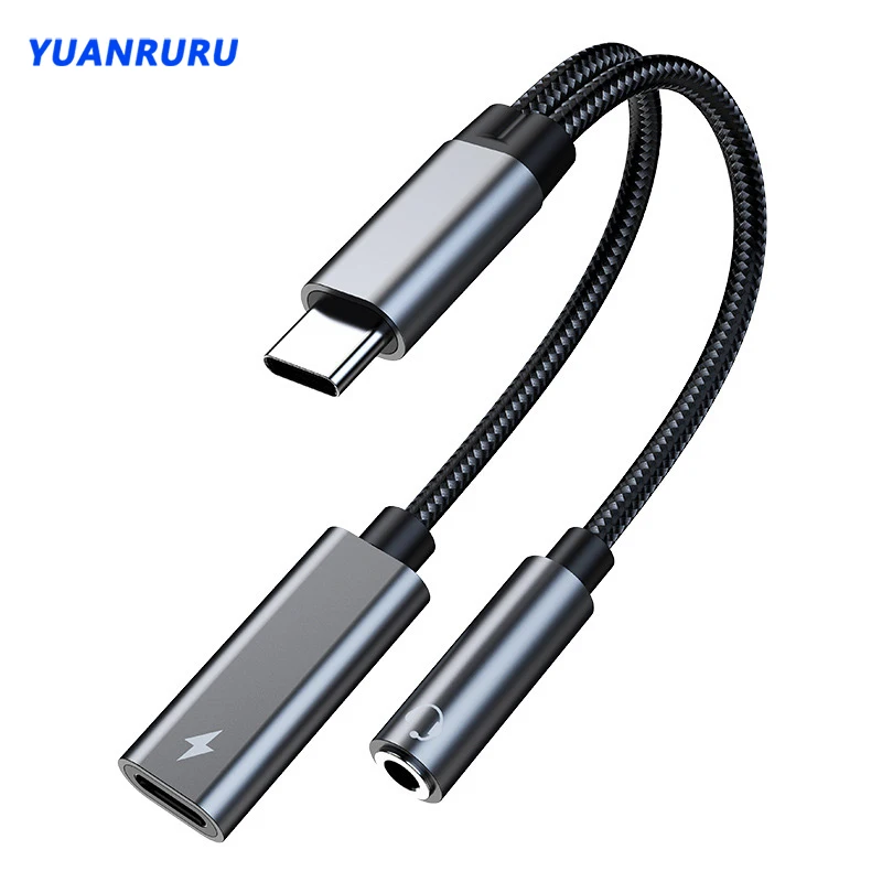 

Адаптер для наушников 2 в 1, USB Type-C на 3,5 мм, PD60W, быстрая зарядка, аудиоадаптер Aux для Ipad Pro, Samsung S22, Note 20, Huawei