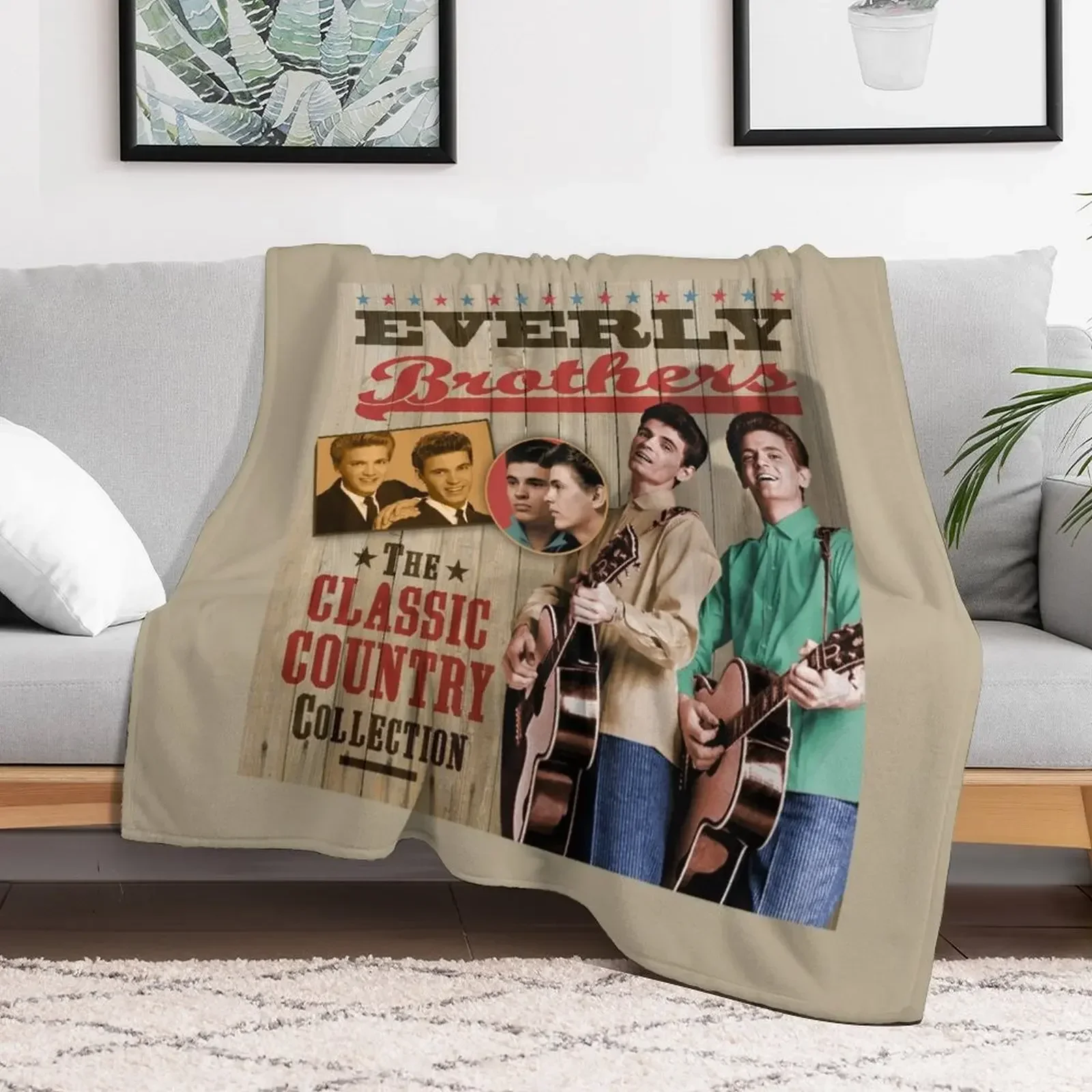

Everly Brothers - The Classic Country Collection Throw Blanket Luxury Brand Nap Sofa Quilt Blankets Thermal Shaggy Blankets