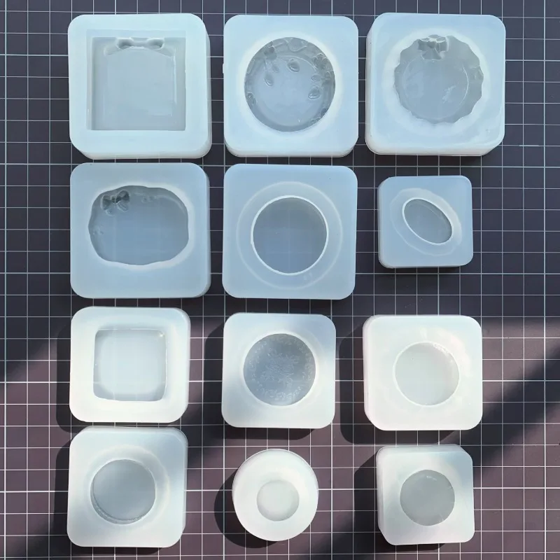 Mini Lace Plate Silicone Mold Miniature Tableware Mold for UV Resin Epoxy Resin DIY Dollhouse Mini Food Play Craft Making view 5