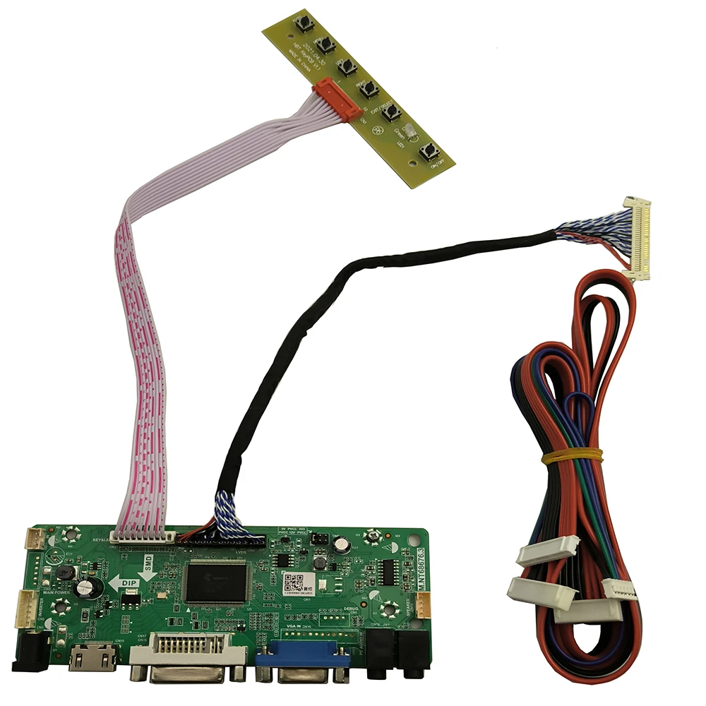 

New Mnt68676 Board Monitor Kit for LM240WU2(SL)(A1) LM240WU2-SLA1 HDMI+DVI+VGA 1920x1200 LCD LED screen Controller Board Driver