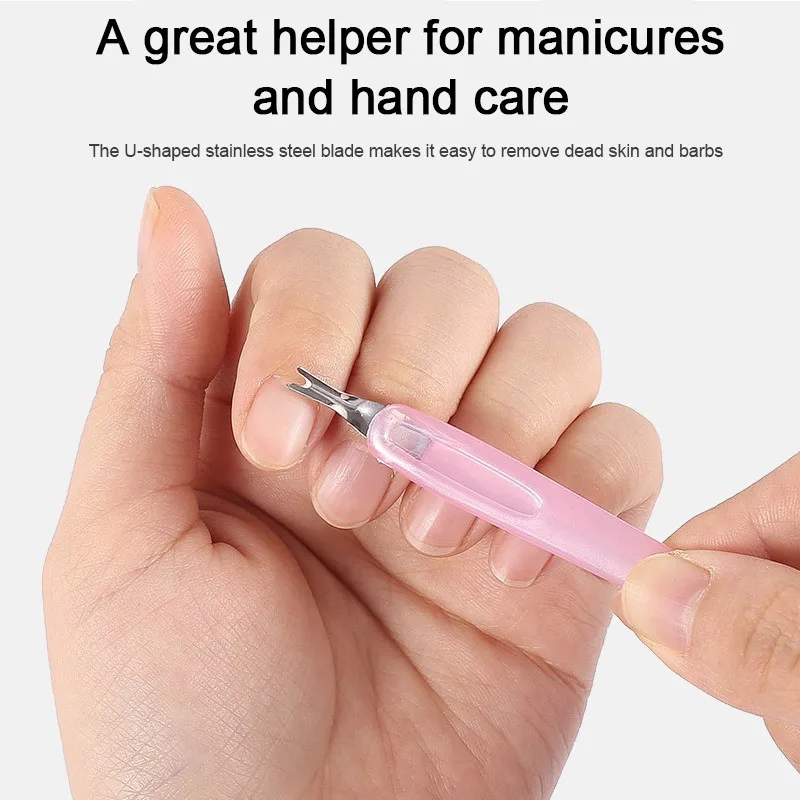 1 قطعة/5 قطعة انتهازي للبشرة مانيكير إهاب إخراج ملعقة دفع الأظافر أداة إزالة الجلد الميت العصي مانيكير SPT03