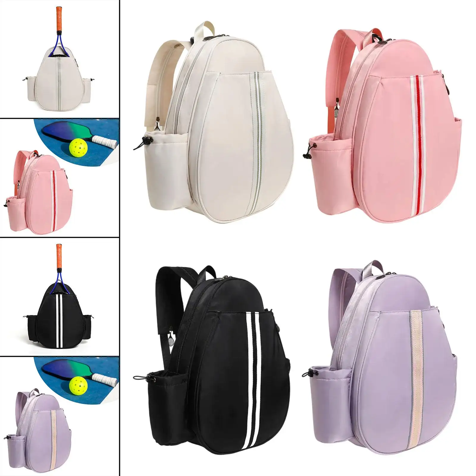 

Tennis Racket Bag Crossbody Bag Outdoor Sports Equipment Pickleball Bag Multipurpose Multifunctional Badminton Racquet Bag