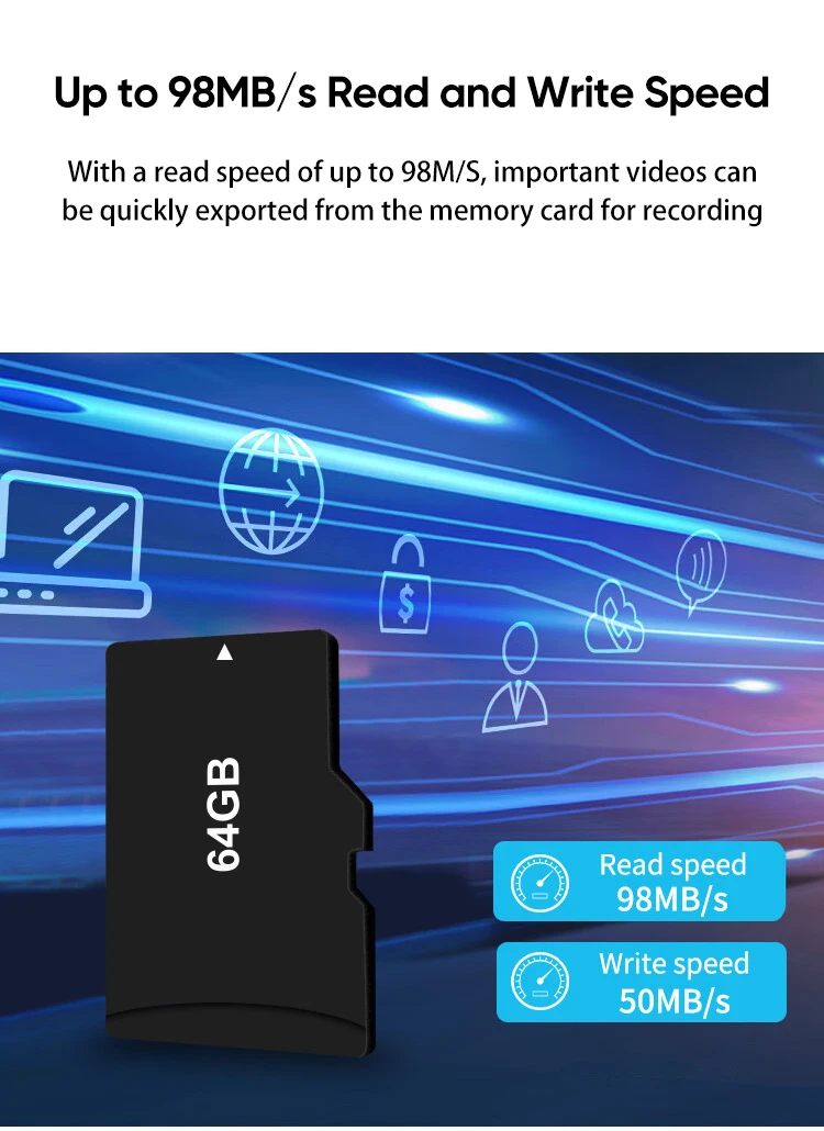 High Speed Mini SD Memory Card 64GB 32GB Microsd Cards For SmartPhone