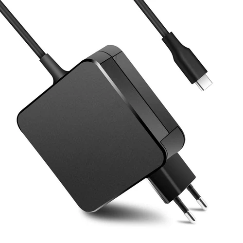 Imagen 2 del producto Adaptador de corriente para ordenador portátil, cargador rápido de pared PD, 65W, USB C, 20V, 3.25A, para MacBook Air Pro, Dell, Lenovo, Huawei, Matebook, HP