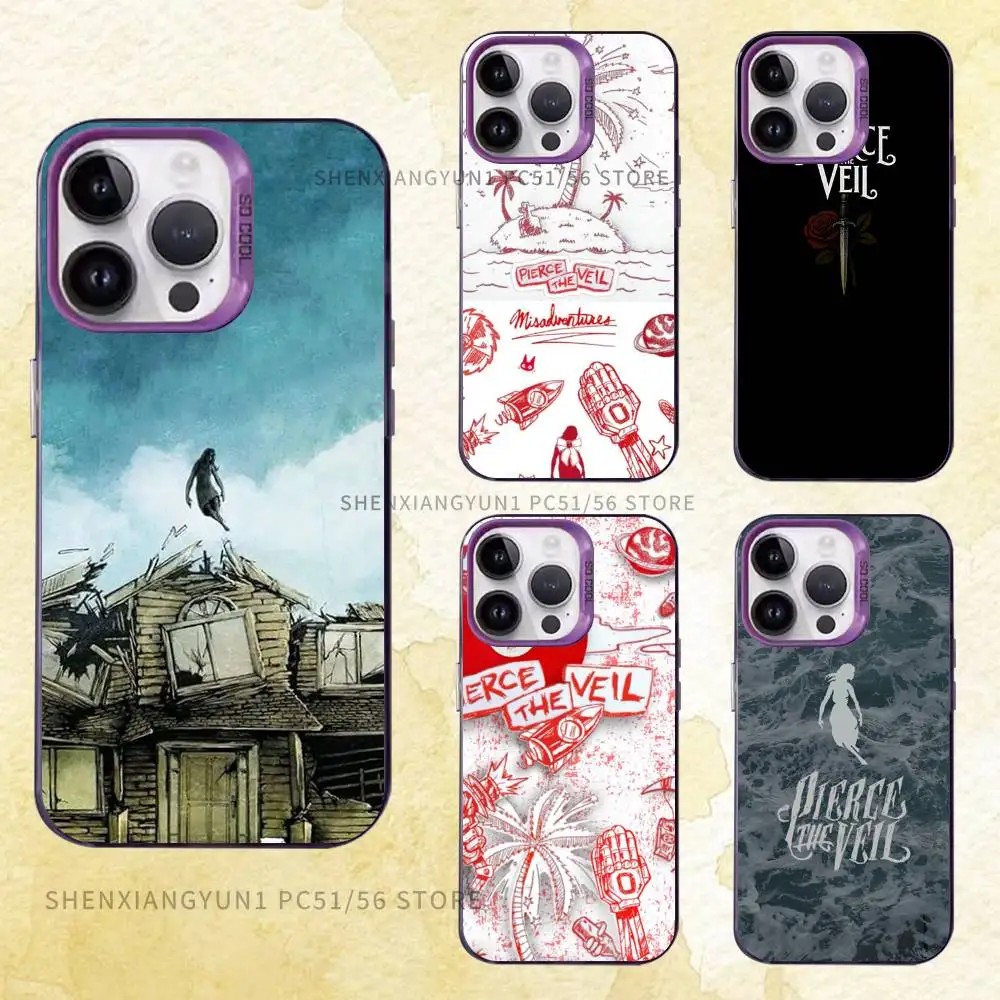 

P-Pierce The Veil Phone Case For iPhone 17 16e 16 15 14 13 12 Pro Max X XR XS MAX Back Cover