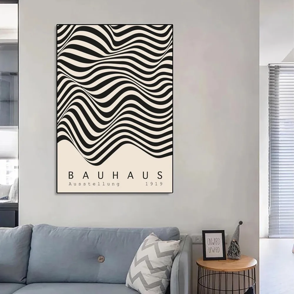 Hot Bauhaus Abstract Geometrica DIY Poster Kraft Paper Vintage Poster Wall Art Painting Study Stickers Big Szie Wall Painting