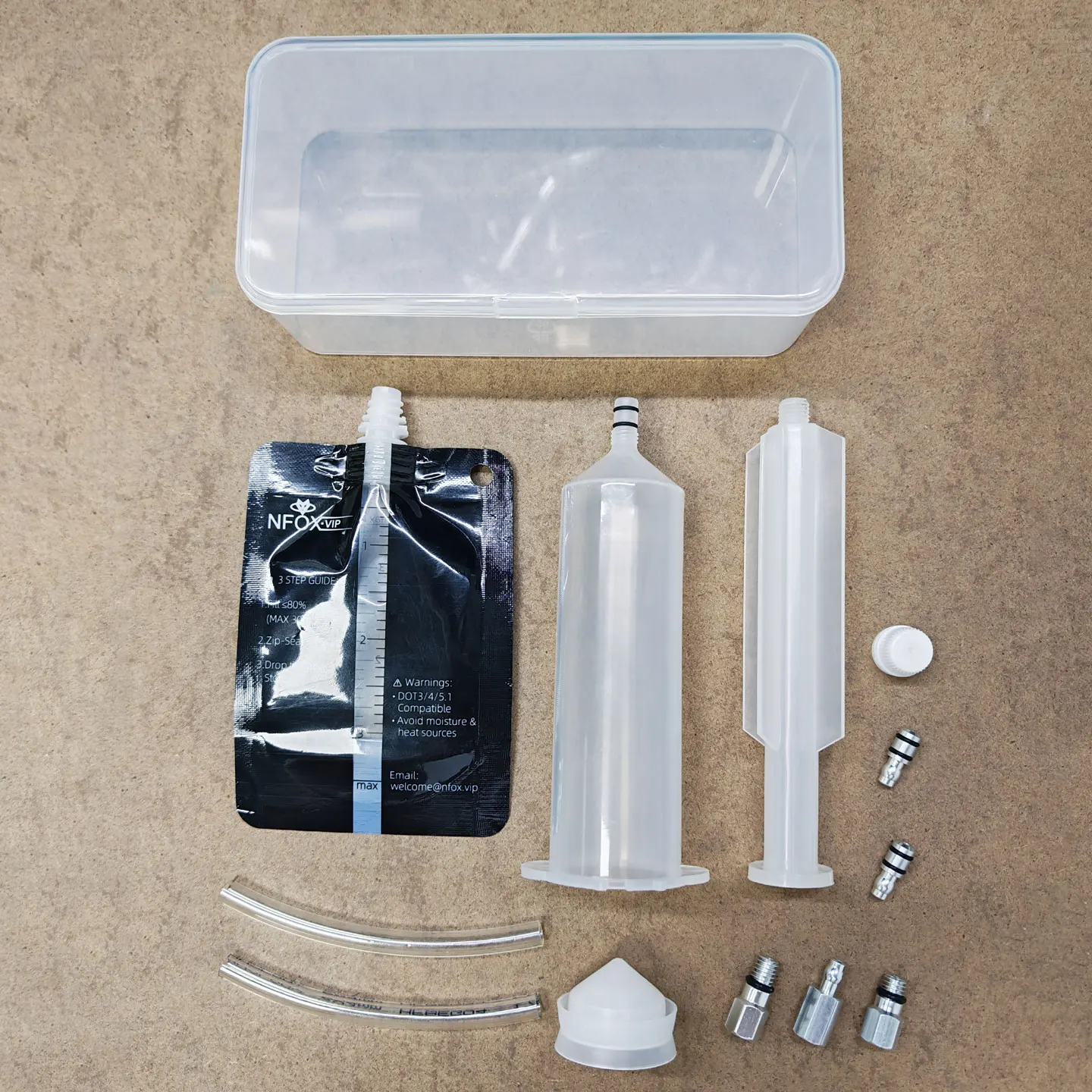 

NFOX Bicycle Hydraulic Disc Brake Oil Change And Bleeding Tool Speed Wheel Special Funnel Syringe Adapter M6 Cycling Accessories