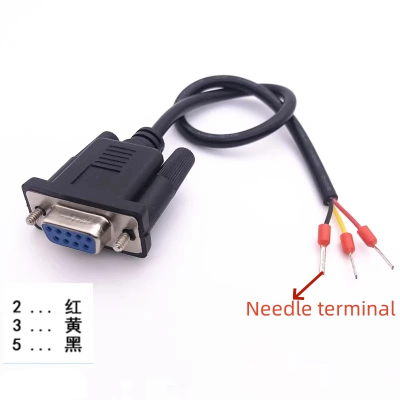 Db9 Serial Cable Single Female Rs232 Cable 38 Pin/9 Pin Com Port 235 Terminal Cable 3 Core 3p