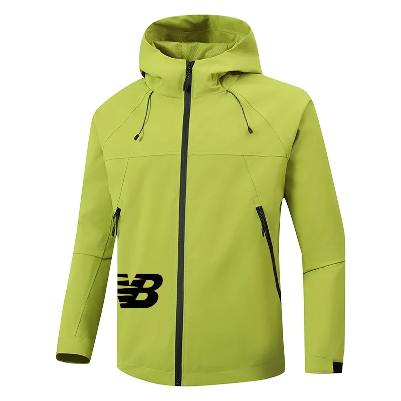 

Men's Spring and Autumn new lightweight hooded jacket, zipper windproof mountaineering and fishing suit, fitness sweatshirt