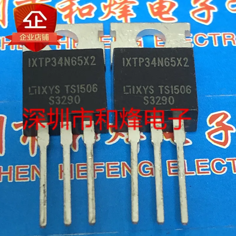 5PCS-10PCS IXTP34N65X2 TO-220 650V 34A On Stock New And Origjnal