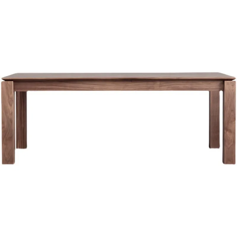 

Nordic black walnut table, tenon and mortise rectangular Japanese light luxury workbench simple desk