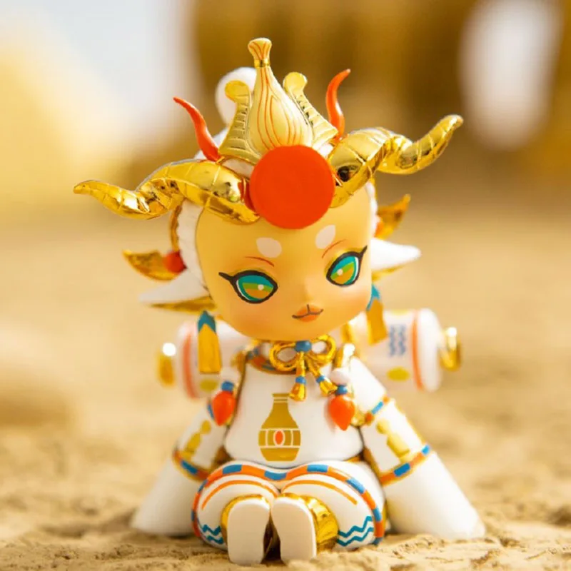 Blind Box Toys Meow Lingling-Egyptian Meng God SeriesAnime Figure Doll Mystery Box Kawaii History Complex Surrounding Mind Gift