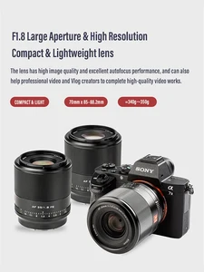 Viltrox AF 16mm F1.8 FE Lensa Kamera Mirrorless Bingkai Penuh Fokus Otomatis Mata Ikan Sudut Lebar untuk Sony E A7III A7IV A7SIII 16 1.8 12 penjualan terbaik aksesoris sony a7 iv - №