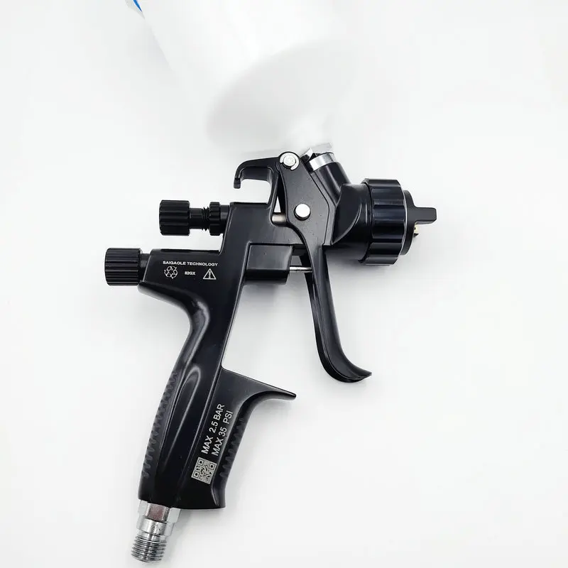 4000 Black High Atomization Pneumatic Spray Gun Professional Spraying Tool for Auto Furniture Woodwork.