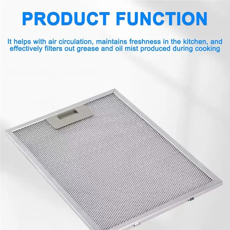【24H SALE】Cooker Hood Filter Replacement 2-Pack 320X260x9mm,5-Layer Extractor Fan Filter Mesh,Cooker Replacement