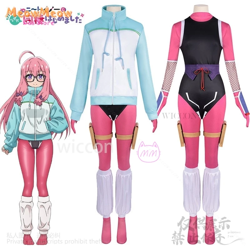 2025 New Anime I'M Living With An Otaku Neet Kunoichi Cosplay Ideura Sizu Ri Jumpsuits Ninja Woman Sexy Party Suit Customized