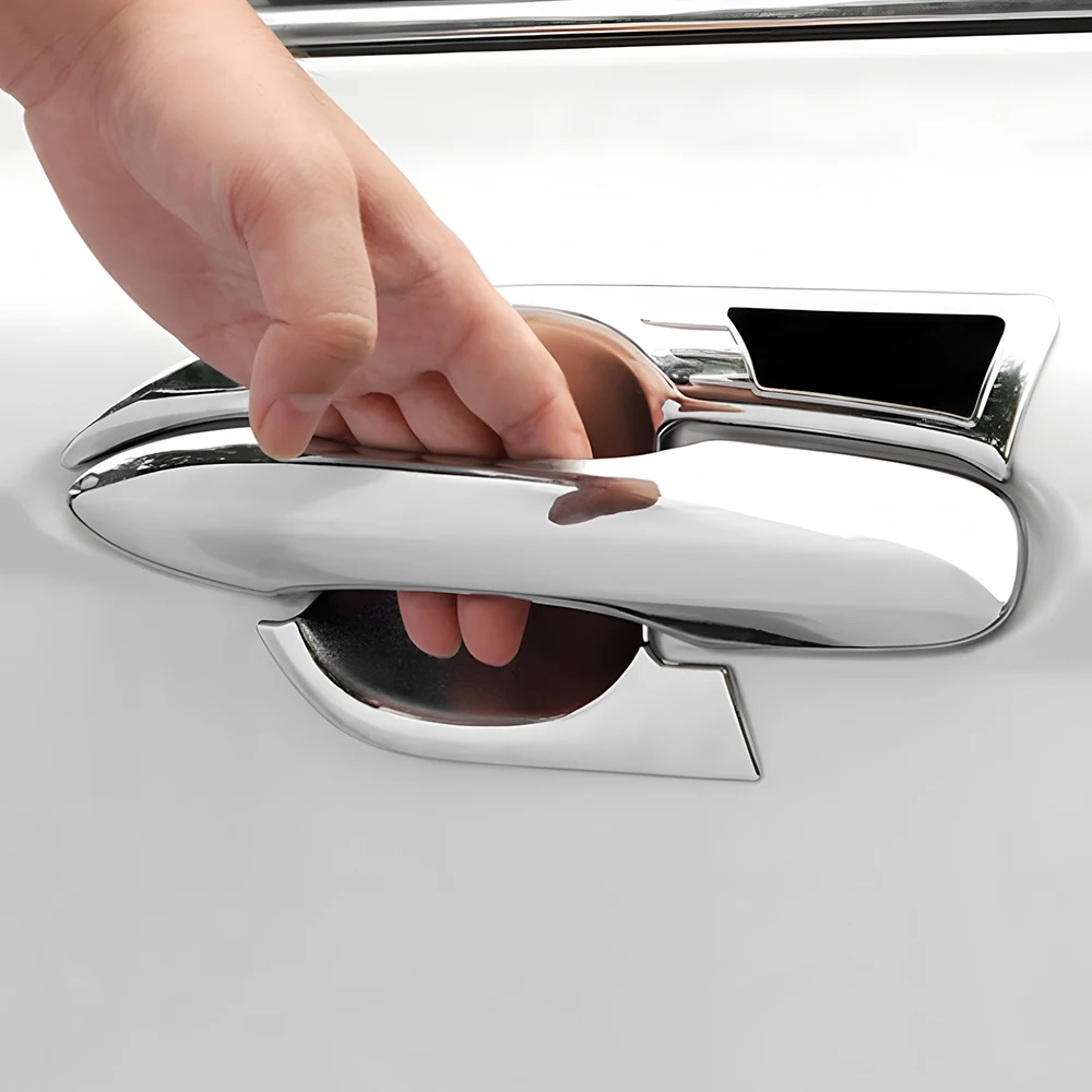 لتويوتا كامري XV70 70 2018 2019 2020 2021 2022 2023 الفولاذ المقاوم للصدأ مقبض الباب الخارجي للسيارة غطاء الصيد وعاء الباب إطار الكسوة ملصق #6