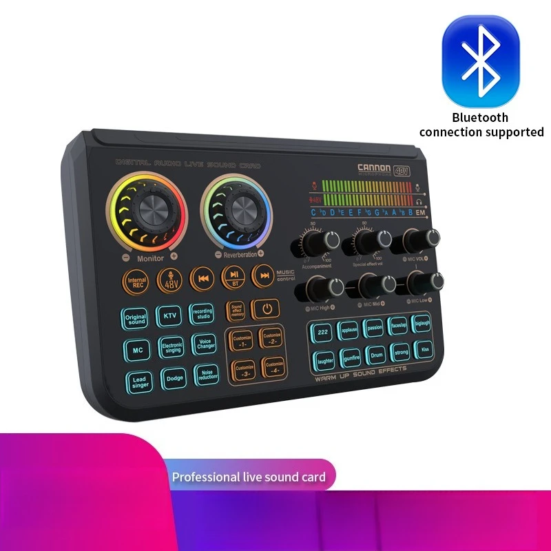 T600 mobile phone and computer live streaming singing tuning special effects sound card