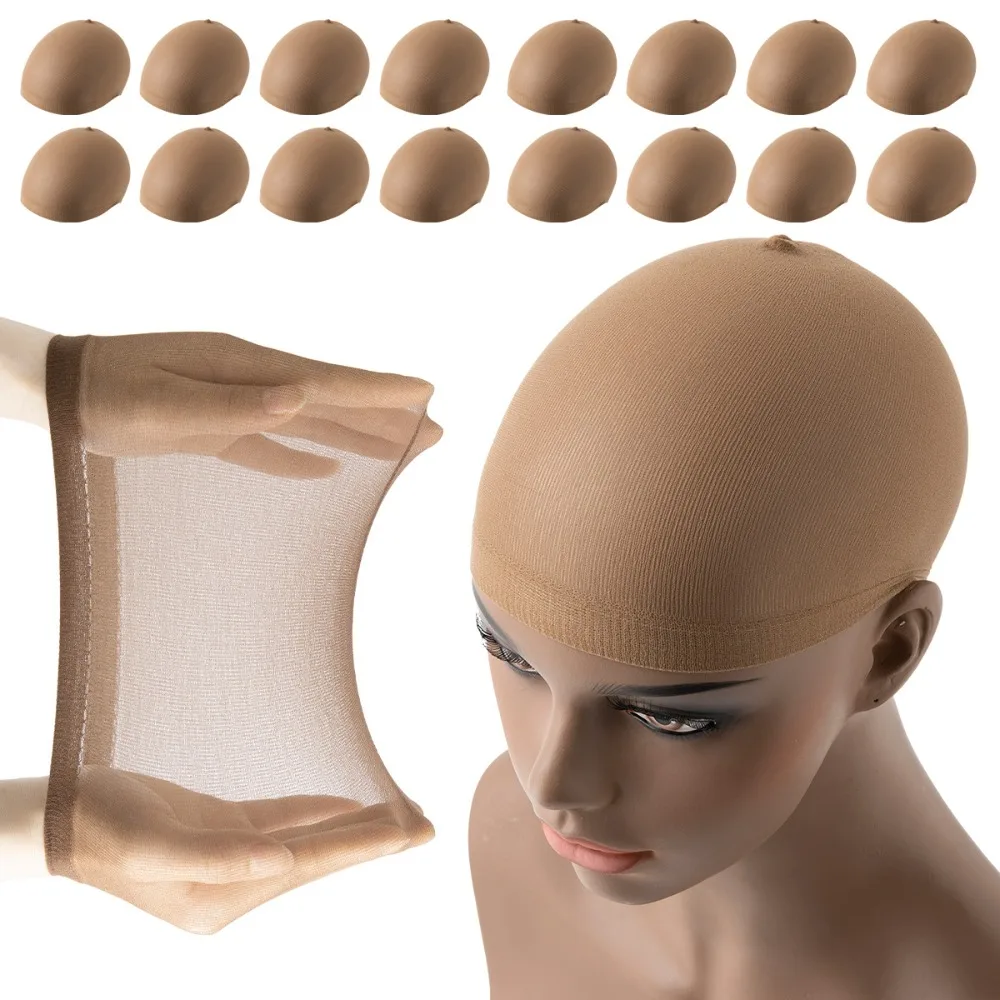 

Wig Caps Hair Nets Weave Hairnets Stocking Wig Caps Stretch Mesh Caps Stocking Caps for Cosplay Making Wigs Free Size