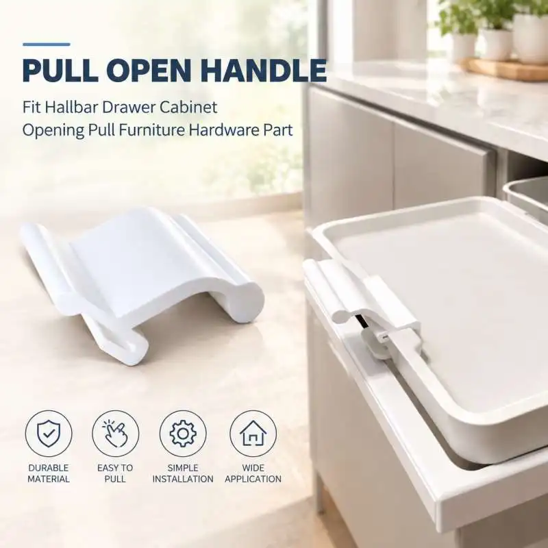 Pull Open Handle Fit Hallbar Drawer Cabinet Opening Pull Furniture Hardware Part