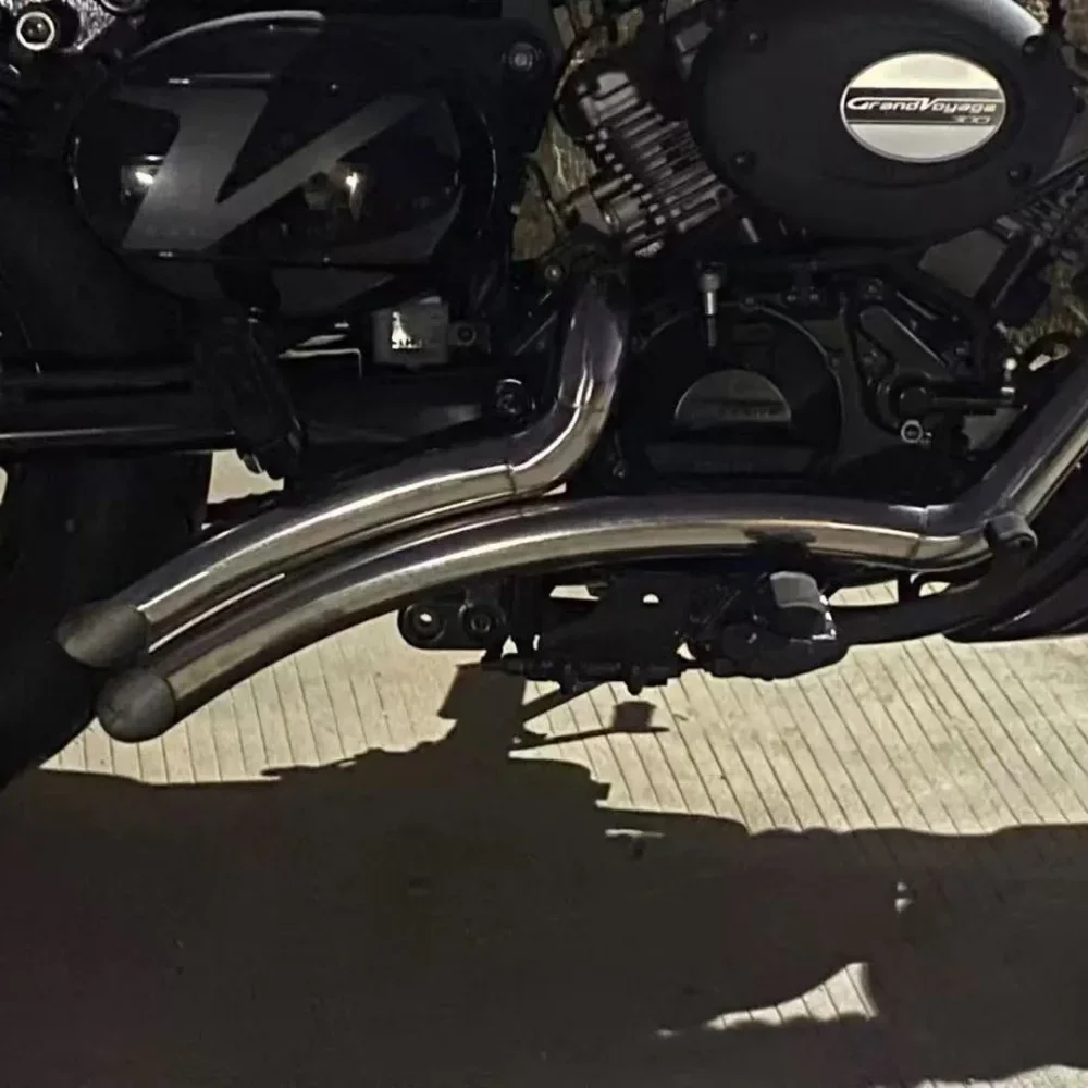 【Supreme quality】HYOSUNG GV300s Modified Stainless Steel Oblique Outlet Exhaust Pipe Removable Noise Suppression