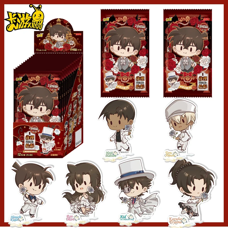 

2026 New Original KAYOU Detective Conan Acrylic Stand Inferential Drawing PVC Anime Character Model Collection Holiday Toy Gifts
