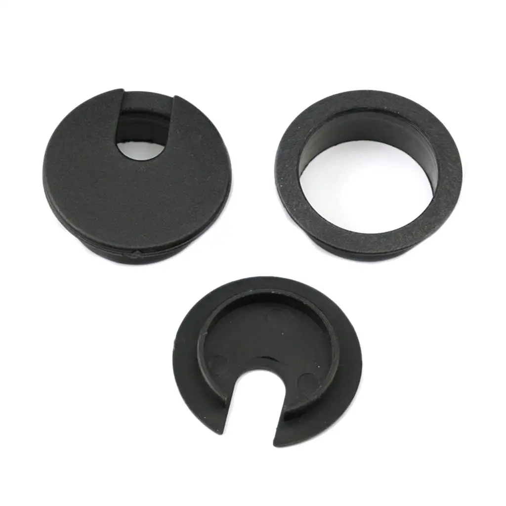 Desk Cable Hole Cover ABS Plastic Organizer Cables Desk Grommet Kit for Home Office Table Wire Management