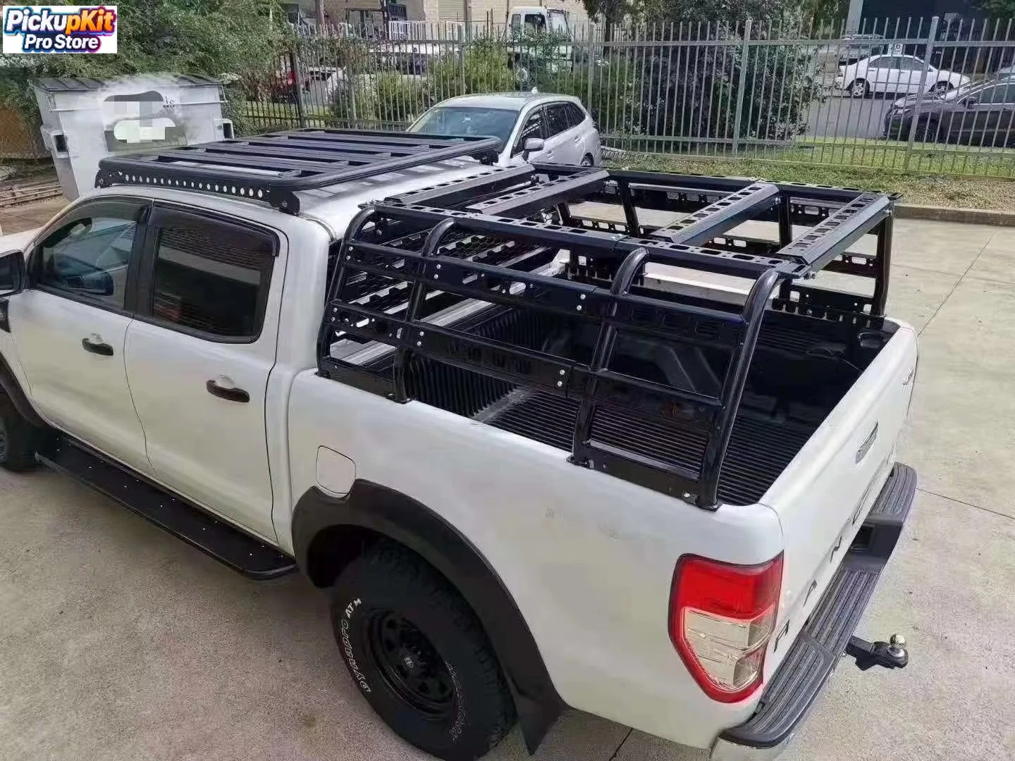 

Heavy‑Duty Adjustable Steel Roll Bar Truck Bed Rack for F‑150/Ranger Off‑Road
