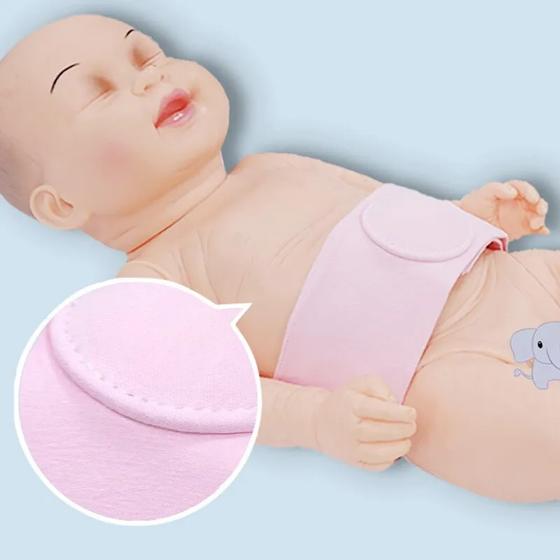 2 szt./pudełko Pas na przepuklinę pępkową dla niemowląt, oddychające pasy elastyczne z bawełny do leczenia przepukliny pępkowej