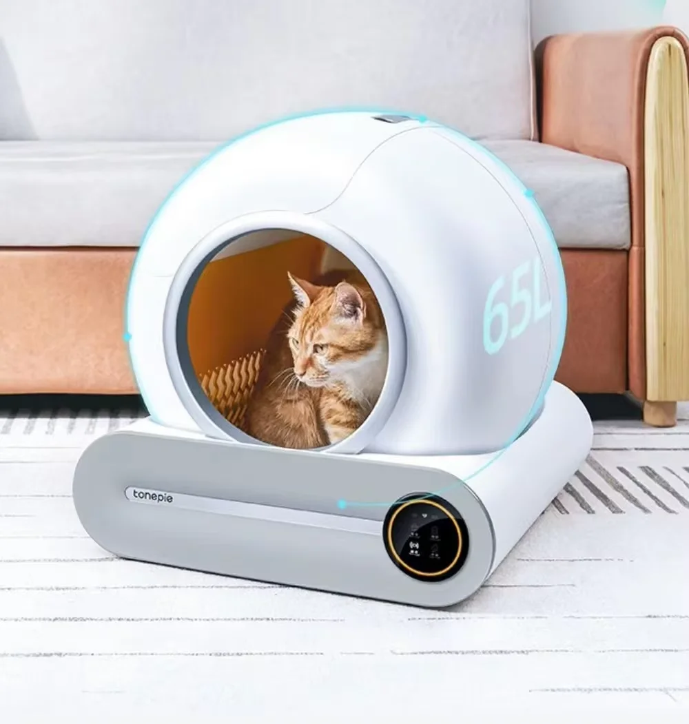 

65 L Tuya APP Control Smart Cat Toilet, Smart Cat Box Automatic Cleaning New Design