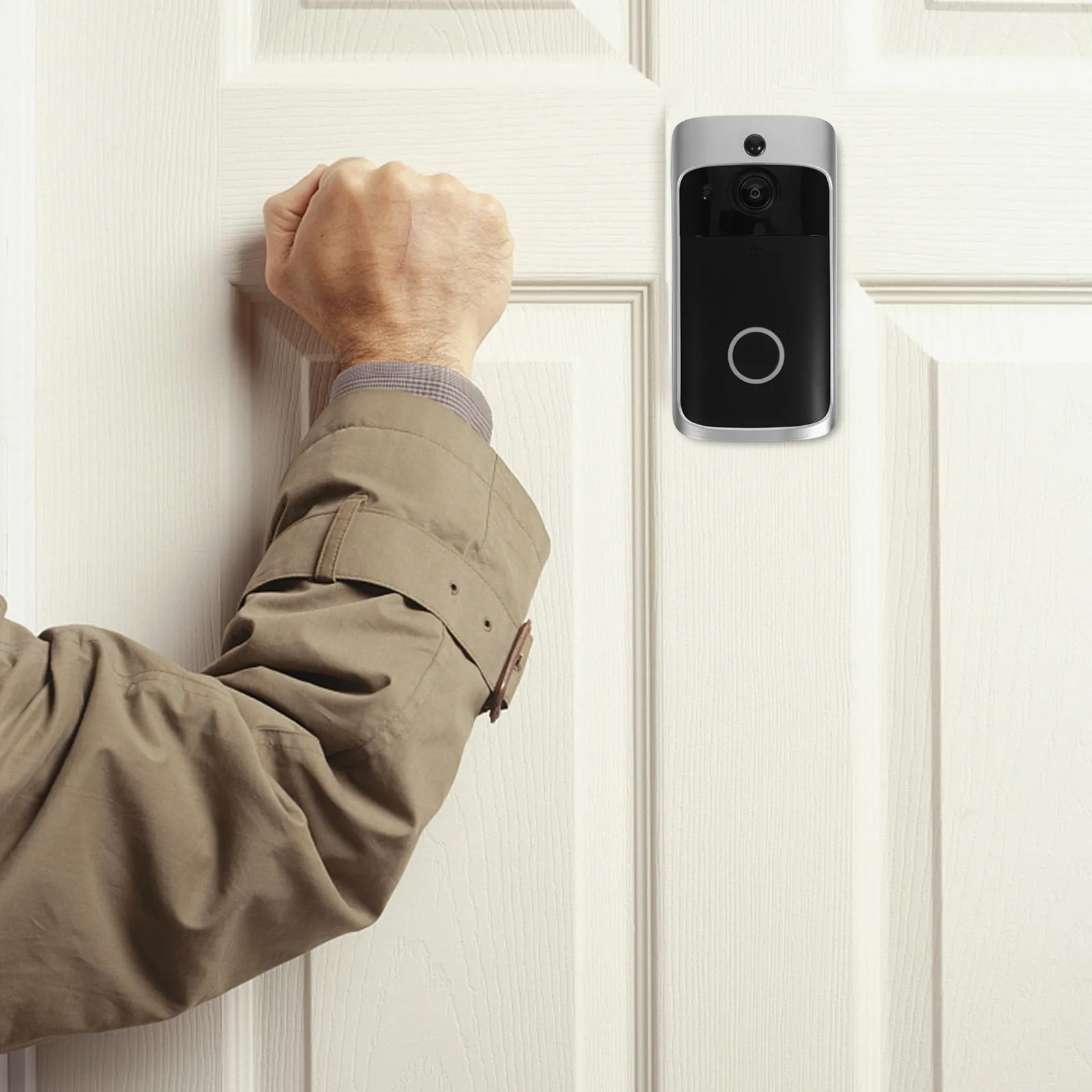 

Smart Doorbell Camera 720P Hd Video Two Way Audio Motion Security Surveillance For Ios Support