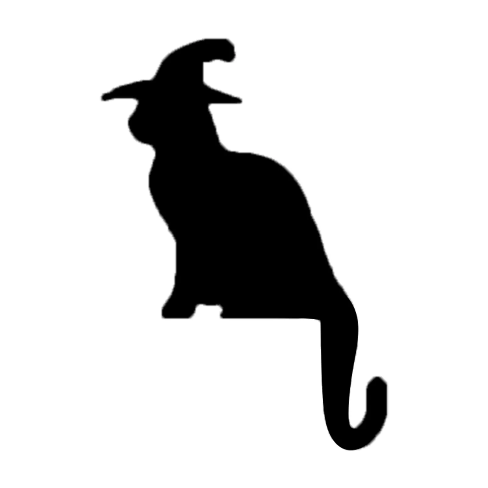 Halloween Doorframe Decoration Black Cat Spider Magic Witch Riding a Broom Funny Wall Sticker Holiday Party Wall Decoration