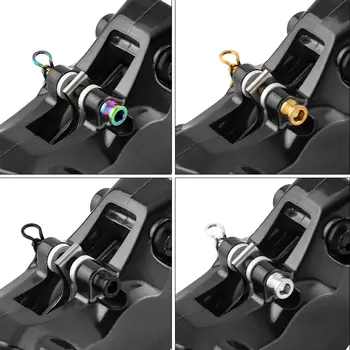 MUQZI 2 szt. śrub tytanowych do zacisków hamulców tarczowych do rowerów, lekkie śruby montażowe do klocków hamulcowych do rowerów szosowych MTB z klipsem mocującym 8 best sales hamulce Sram - №5