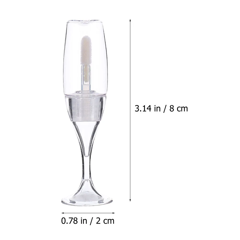 10 pçs garrafas vazias de brilho labial estilo vidro vinho leve fácil transportar para diy matiz labial armazenamento óleo viagem maquiagem recipiente kit