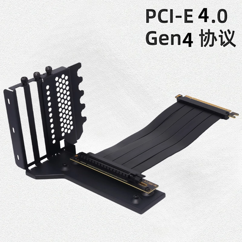 Vertical GPU Mount Bracket, 3 Slots Universal Graphics Card Steering Holder With PCIE 5.0 4.0 16X Riser Cable External EGPU Dock