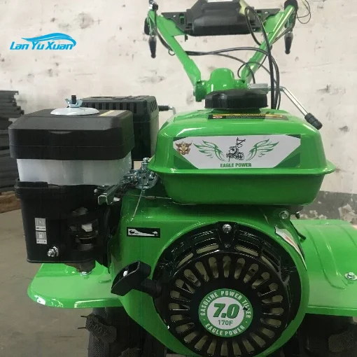 Professional Gasoline 4-Stroke Customized Mini Power Tiller And Cultivator Rotary  Petrol 7 170F  