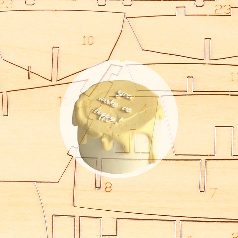 [GT] 1 peça 1:30 Filette modelo de barco à vela de madeira kit DIY montagem de navio decoração presente