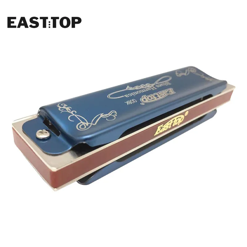 EASTTOP T008K-3 New Harmonica Brass Reedplates Phosphor Bronze Reeds Diatonic Blues Harp Good Harmonica