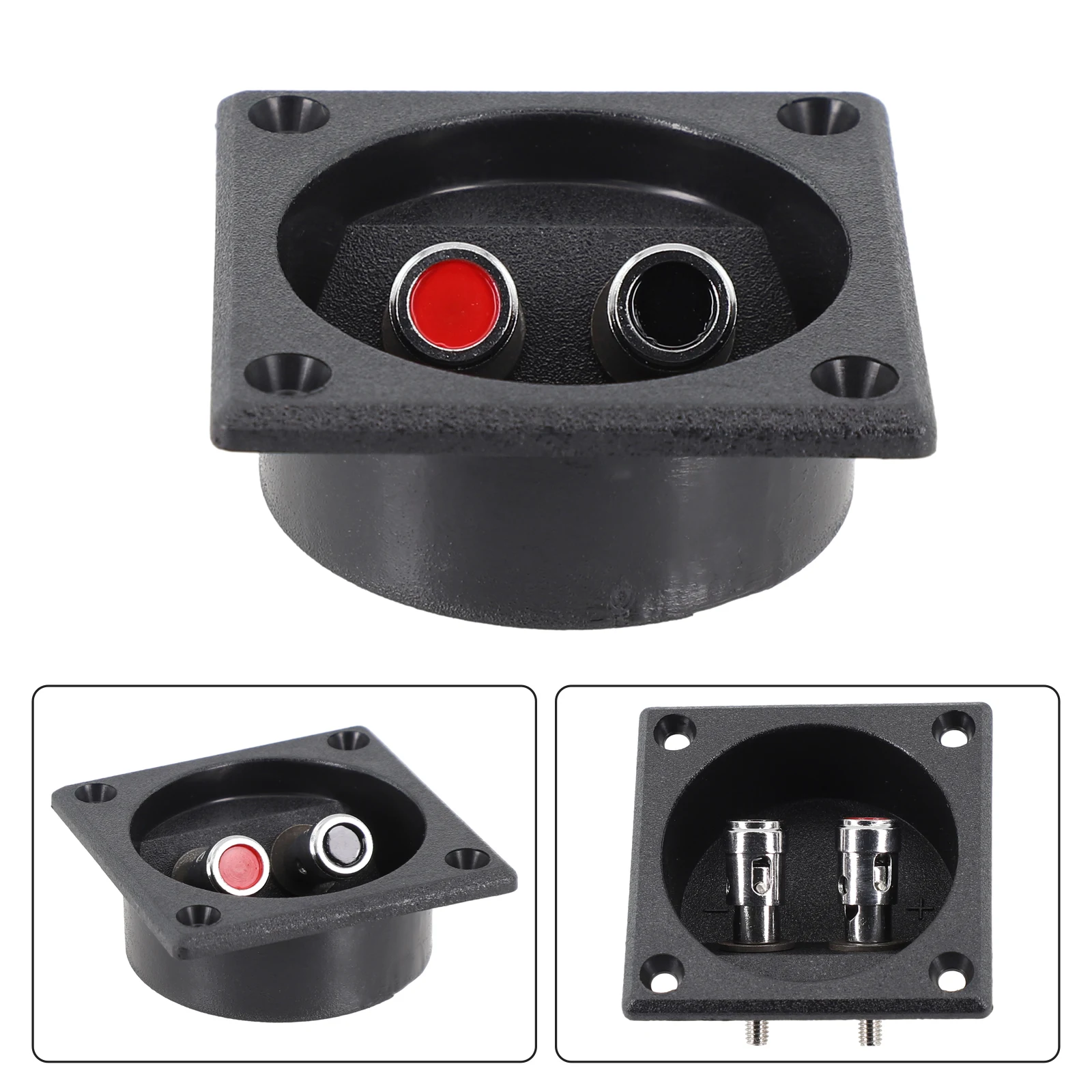 Speaker Terminal Cup Connector Custom Application Direct Contact Easy Mounting Insert Metal Round Spring Stereo