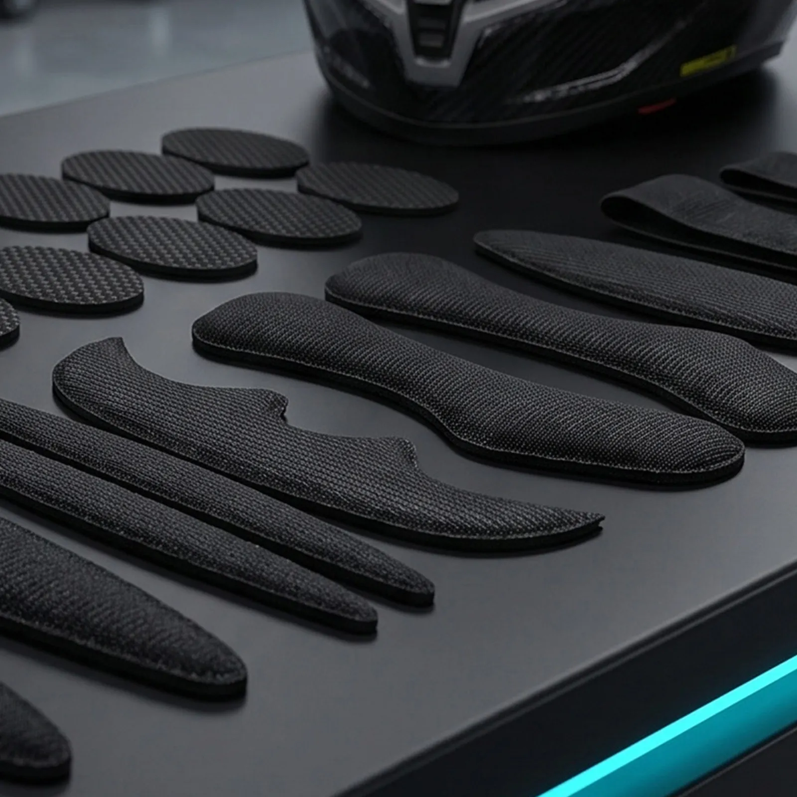 2Set Inner Pads High Density Sponge Cushion Kit Shock Absorption Breathable Replacement Liners for Bike Motorcycle E-Bike
