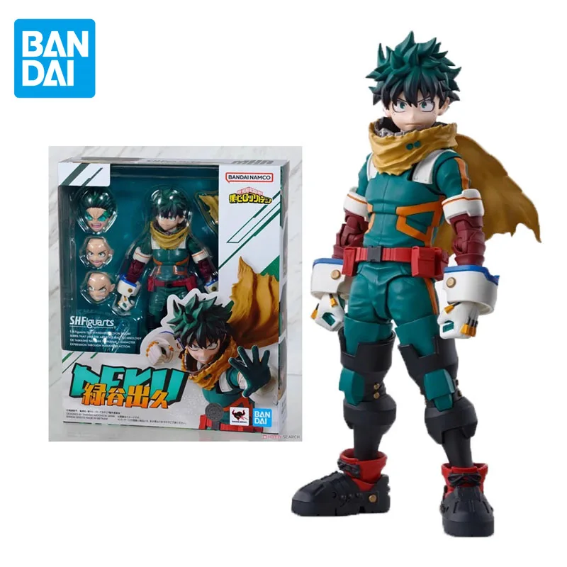 Bandai Original S.H.Figuarts My Hero Academia Anime Figure Midoriya Izuku Action Figure Toys for Boys Girls Birthday Gifts