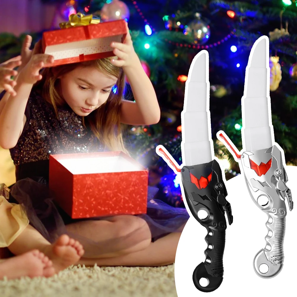 Divertente giocattolo taglierina retrattile luminoso per bambini regalo novità giocattolo di decompressione di ricarica USB