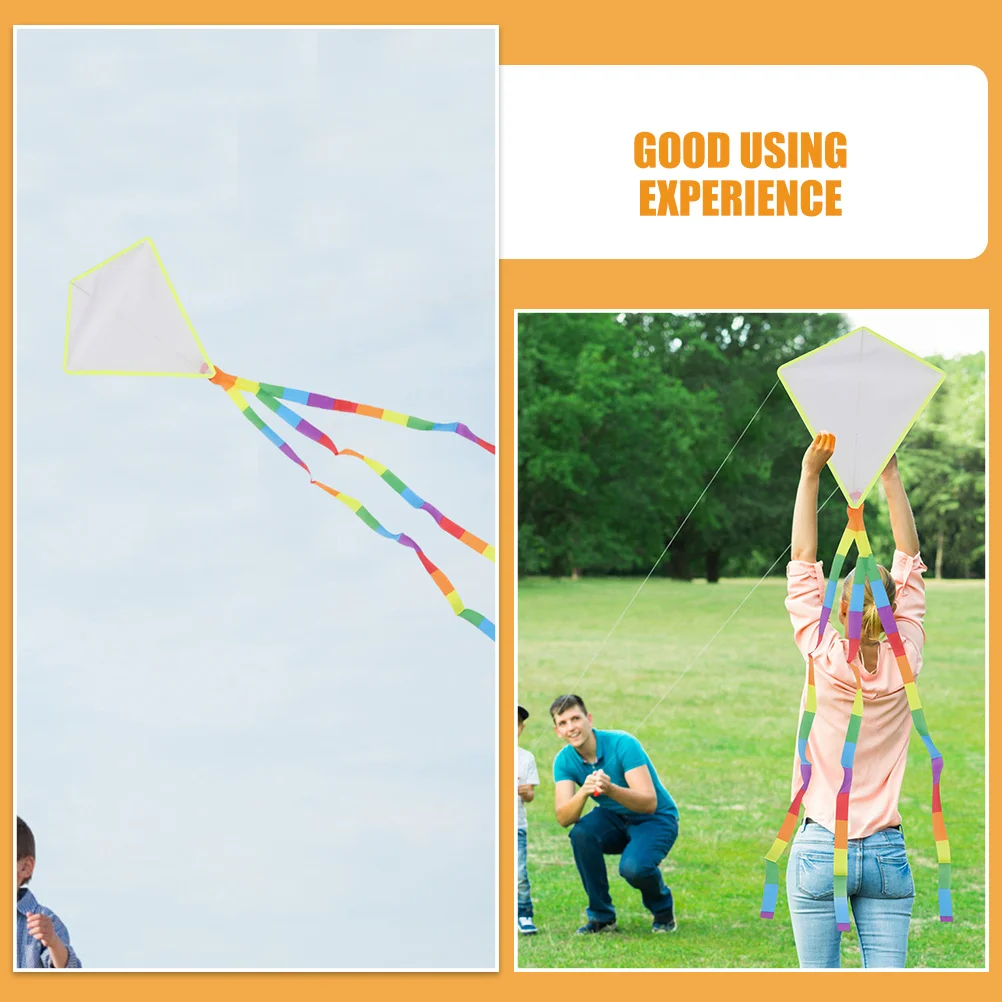 1 set 1 Set Blank Diy Kite Kit For Kids Portable Painting Craft Activity Children Art Outdoor Family Fun Kites For Toddlers