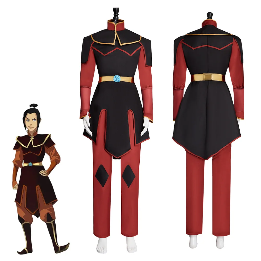 Avatar Cosplay The Last Airbender Azula Prince Zuko Azula Cosplay Costume Battle Suit Set for Women Man Halloween Cosplay Suit view 3